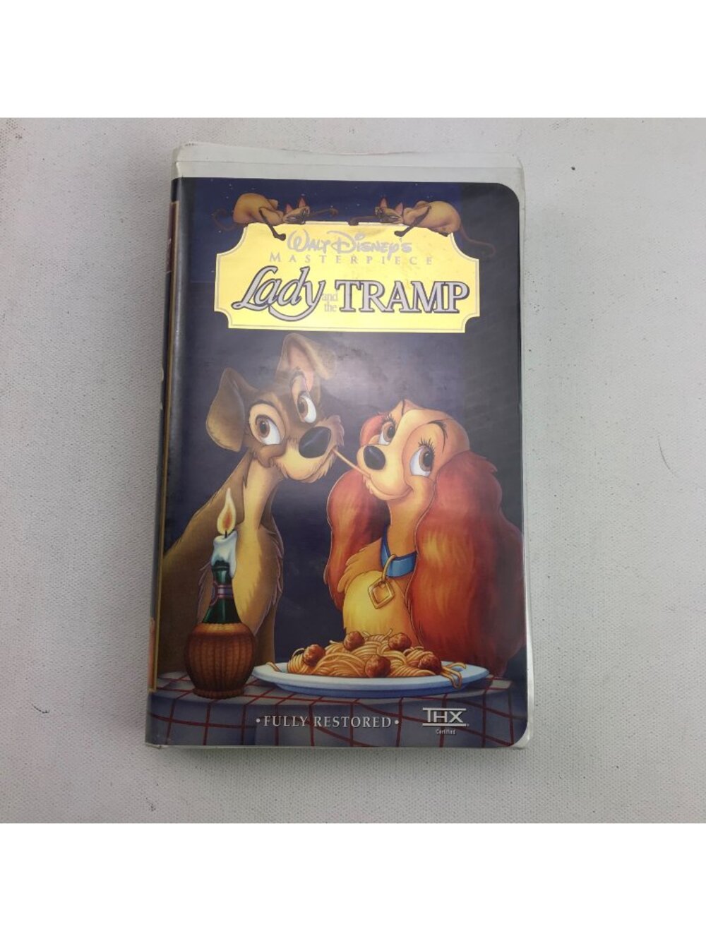 VHS Disney Lady And The Tramp Dog Puppy Love Animated Movie